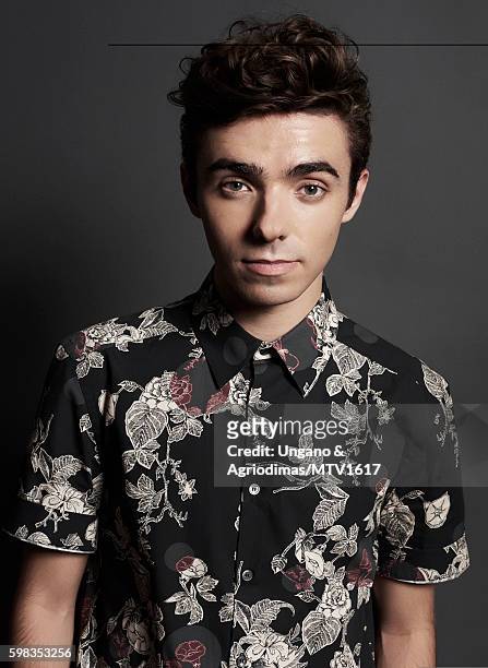 Singer Nathan Sykes poses for a portrait at the 2016 MTV Video Music Awards at Madison Square Garden on August 28, 2016 in New York City.