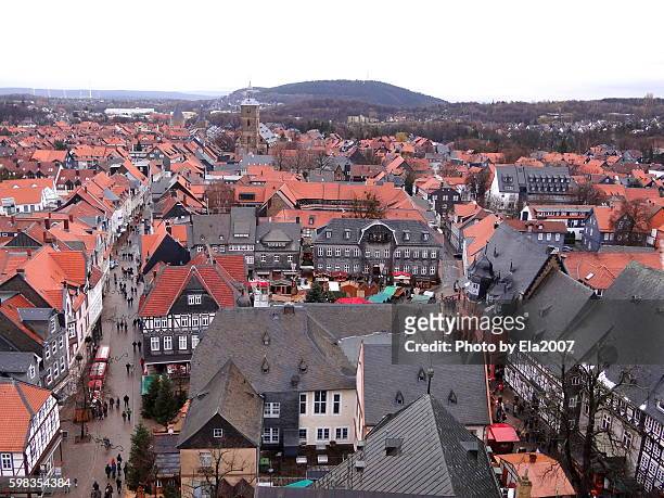 goslar the historic town in loser saxony - goslar stockfoto's en -beelden