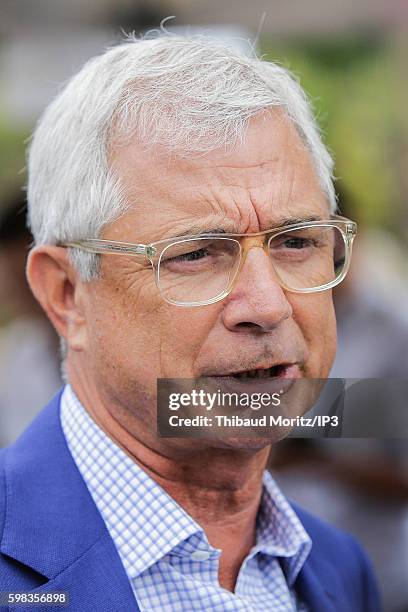 French President of the National Assembly, Claude Bartolone attends a resumption of the left wing Socialist Party on August 29, 2016 in Colomiers,...