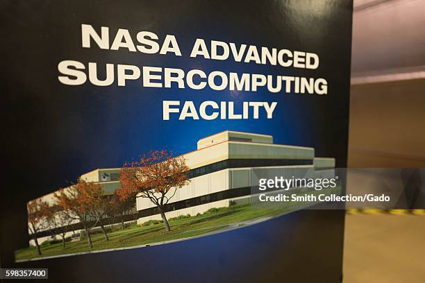 Display for NASA Advanced Supercomputing Facility, at NASA Ames Exploration Center, a visitor center at the NASA Ames Research Center campus in the...