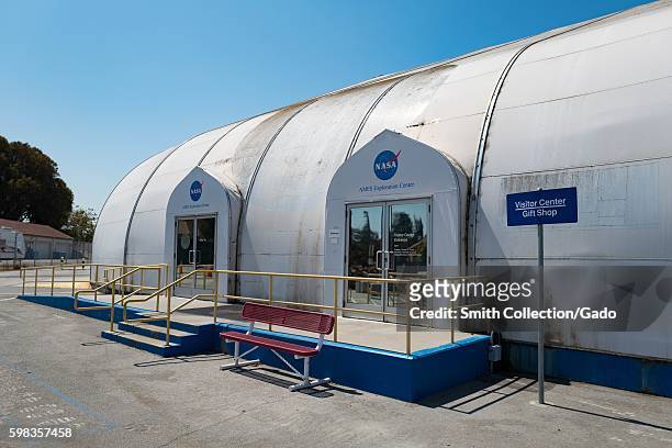 Entrance to NASA Ames Exploration Center, a visitor center in the Silicon Valley town of Mountain View, California, August 25, 2016. .