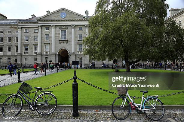 regent house of trinity college - trinity college dublin stock pictures, royalty-free photos & images