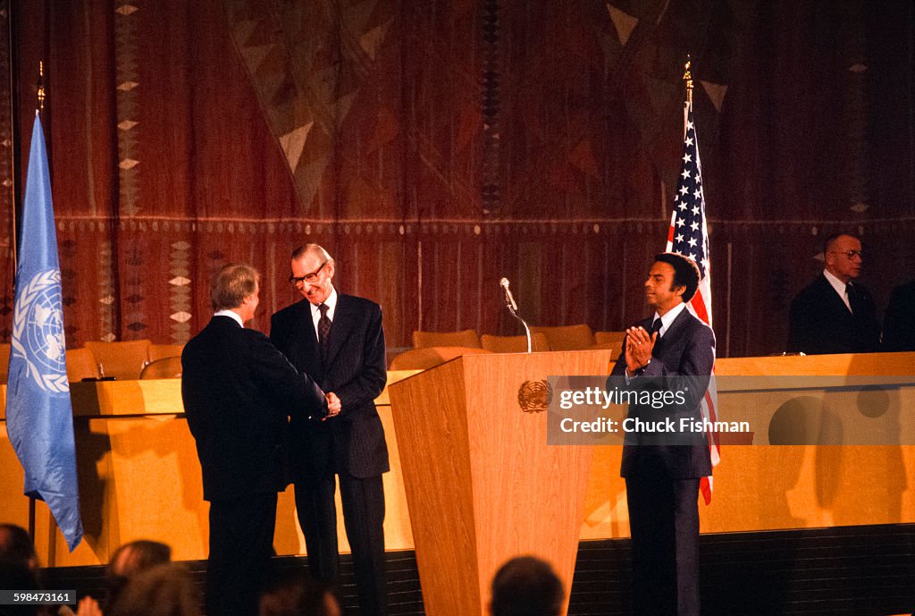 Carter & Waldheim At United Nations