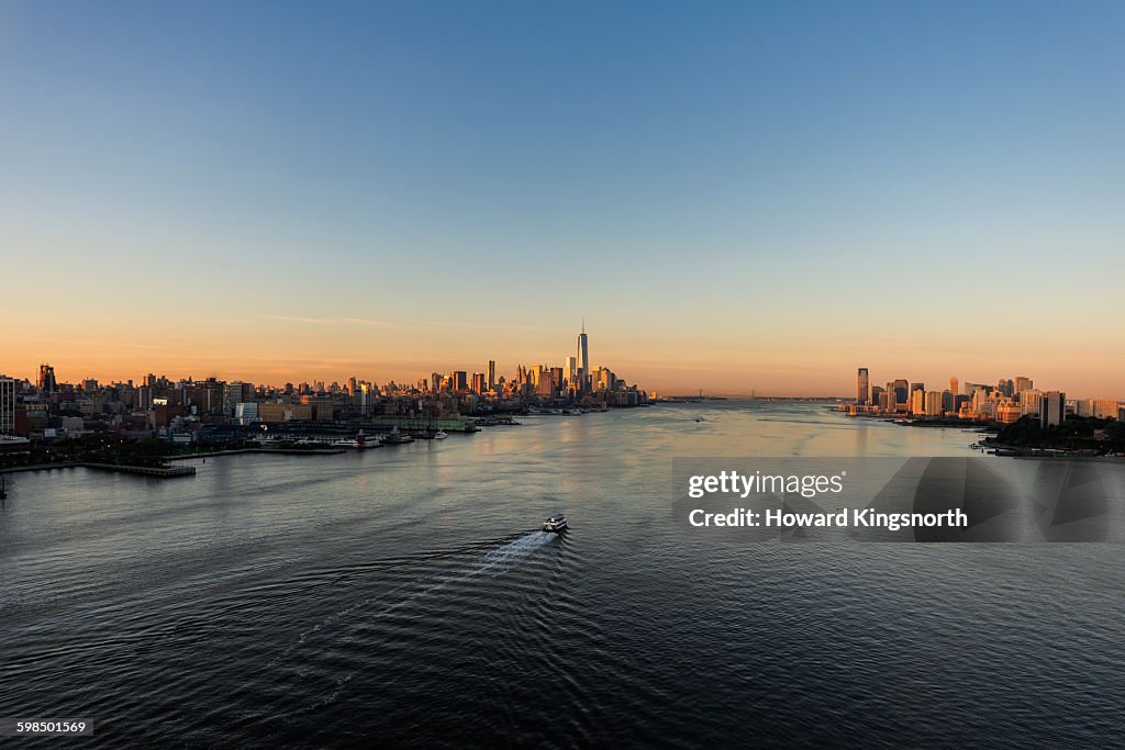 Aerail of Hudson River looking South