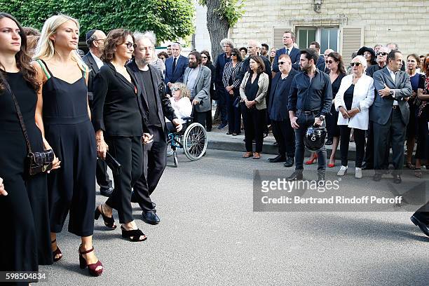 Daughters of Nathalie ; Salome Burstein, Lola Burstein, daughter of Sonia, Nathalie Rykiel, her brother, son of Sonia, Jean-Philippe Rykiel, CEO Dior...