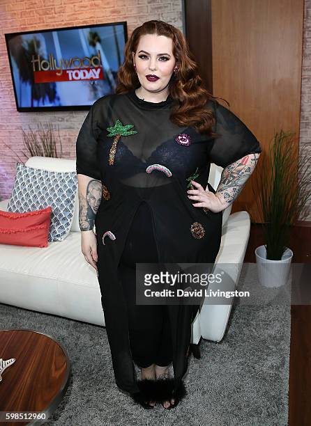 Plus-size model Tess Holliday visits Hollywood Today Live at W Hollywood on September 1, 2016 in Hollywood, California.