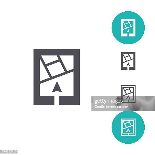 gps icon - geo positioning stock illustrations