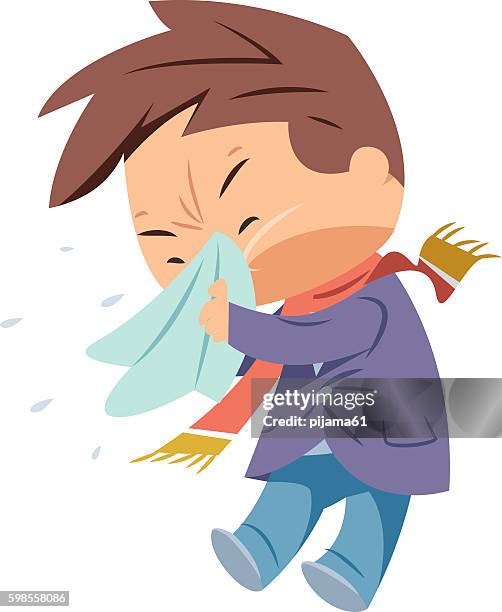 ilustrações, clipart, desenhos animados e ícones de sneezing - espirrando