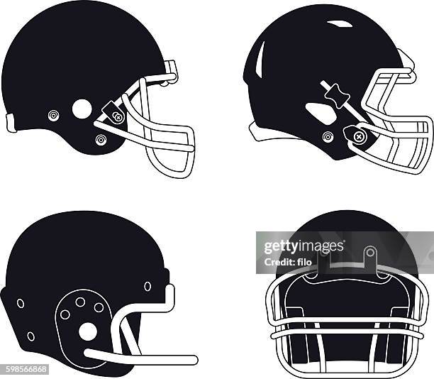 football helmets - face mask beauty product stock illustrations