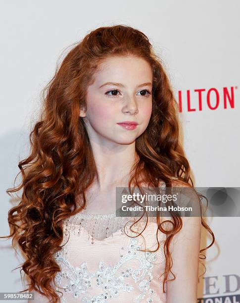 Francesca Capaldi attends the 23rd annual Race to Erase MS Gala at The Beverly Hilton Hotel on April 15, 2016 in Beverly Hills, California.