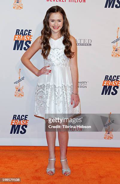 Olivia Sanabia attends the 23rd annual Race to Erase MS Gala at The Beverly Hilton Hotel on April 15, 2016 in Beverly Hills, California.