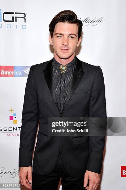 Actor/singer Drake Bell attends the album release party for Laura Michelle's "Novel With No End" at El Rey Theatre on September 1, 2016 in Los...