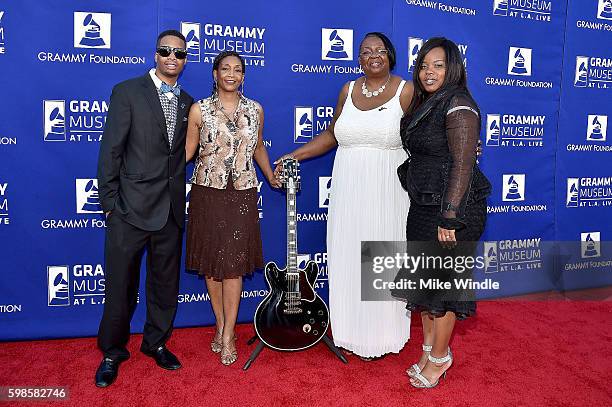 Gallagher Washington, Rita King, Patty King and Genetta Yeboah at Icon: The Life And Legacy Of B.B. King, a live tribute concert presented by the...