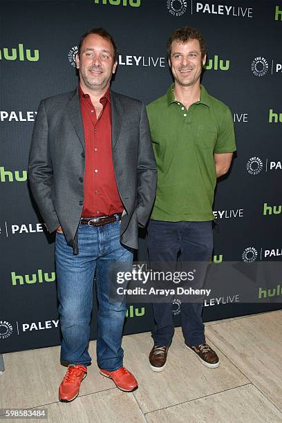 Trey Parker and Matt Stone attend the The Paley Center for Media presents a special retrospective event honoring 20 seasons of "South Park" at The...