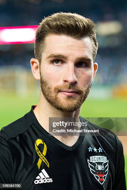 Forward Patrick Mullins of D.C. United after the match vs New York City FC at Yankee Stadium on September 1, 2016 in New York City. New York City FC...