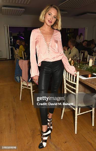 Tess Ward attends Krug Island, a food and music experience hosted by Krug champagne on September 1, 2016 in Maldon, England.
