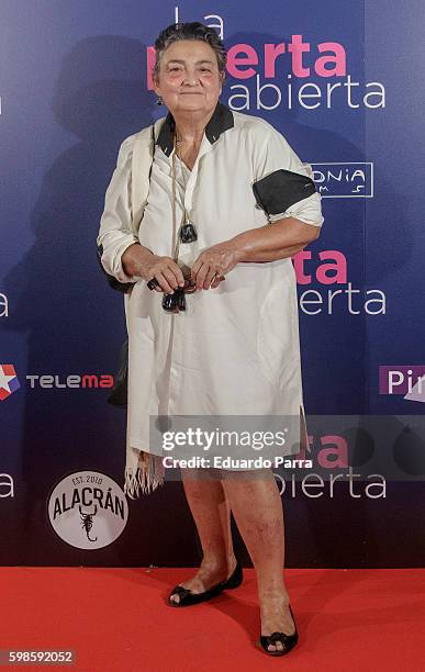 Elena Benarroch attends the 'La puerta abierta' premiere at Palacio de la prensa cinema on September 1, 2016 in Madrid, Spain.