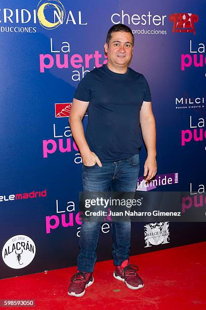 Secun de la Rosa attends 'La Puerta Abierta' premiere at Palacio de la Prensa Cinema on September 1, 2016 in Madrid, Spain.