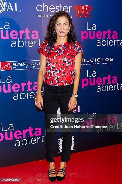 Toni Acosta attends 'La Puerta Abierta' premiere at Palacio de la Prensa Cinema on September 1, 2016 in Madrid, Spain.