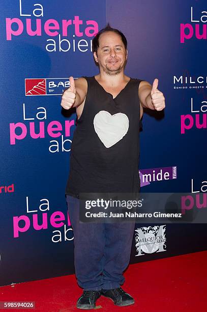 Tomas Pozzi attends 'La Puerta Abierta' premiere at Palacio de la Prensa Cinema on September 1, 2016 in Madrid, Spain.