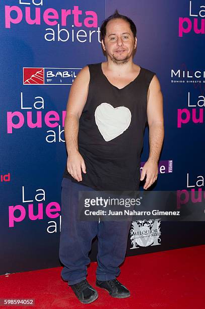 Tomas Pozzi attends 'La Puerta Abierta' premiere at Palacio de la Prensa Cinema on September 1, 2016 in Madrid, Spain.
