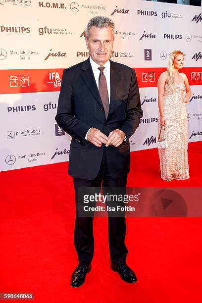 German politician Guenther Oettinger attends the IFA 2016 opening gala on September 1, 2016 in Berlin, Germany.