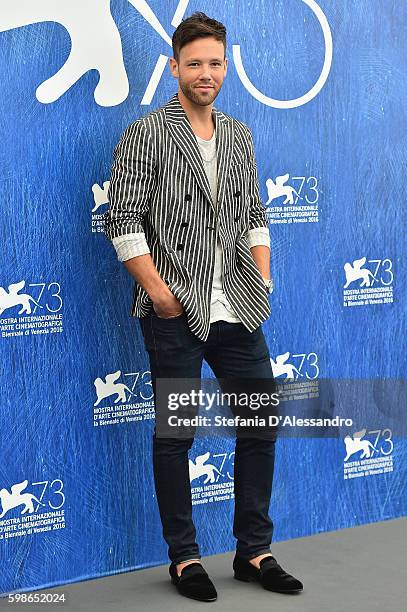 Taylor Frey attends a photocall for 'L'Estate Addosso - Summertime' during the 73rd Venice Film Festival at on September 1, 2016 in Venice, Italy.