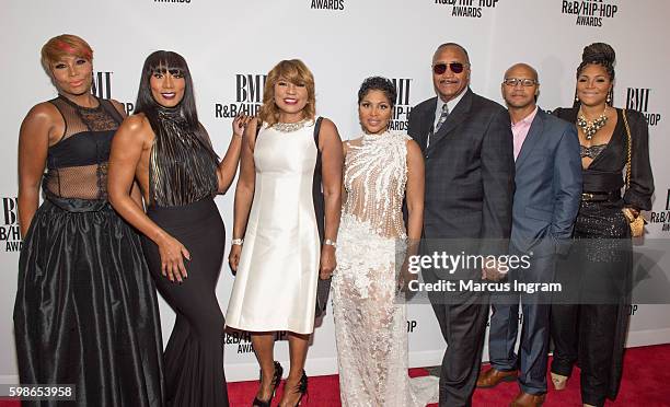 The Braxtons attend the 2016 BMI R&B/Hip-Hop Awards at Woodruff Arts Center on September 1, 2016 in Atlanta, Georgia.