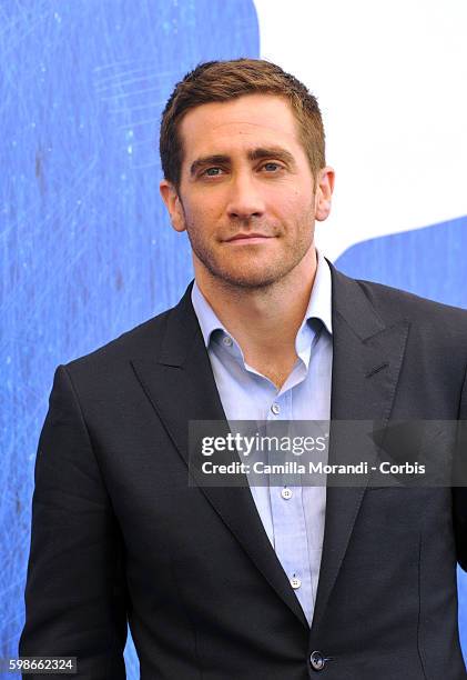 Jake Gyllenhaal attends the premiere of 'Nocturnal Animals' during the 73rd Venice Film Festival at on September 2, 2016 in Venice, Italy.