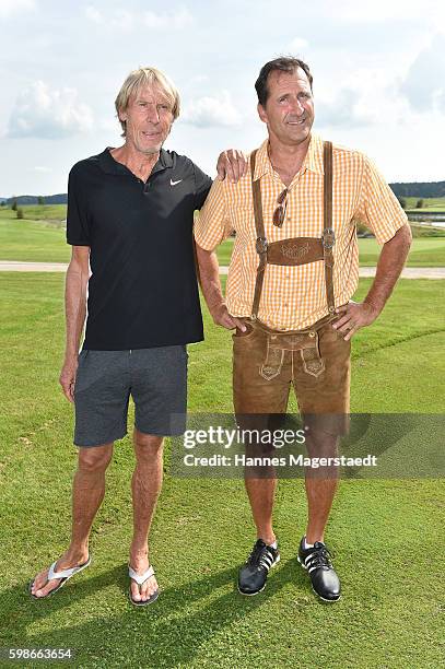 Carlo Traenhardt and Lars Riedel during the 5th Lederhos'n Cup on September 2, 2016 in Valley near Holzkirchen, Germany.