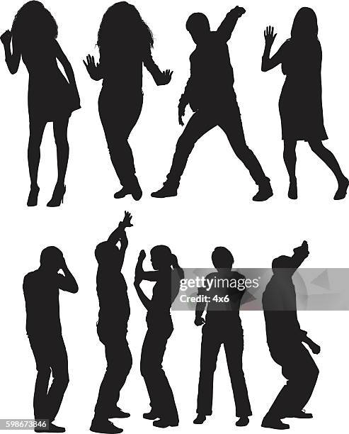 people dancing - boy dancing stock illustrations