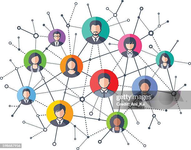 soziales netzwerk - social media manager clip art stock-grafiken, -clipart, -cartoons und -symbole