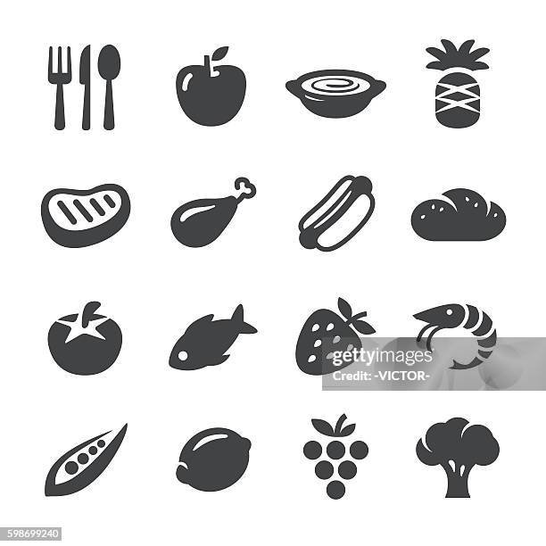 eating icons - acme series - green pea soup stock illustrations