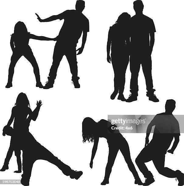 people in various actions - breakdancing stock illustrations