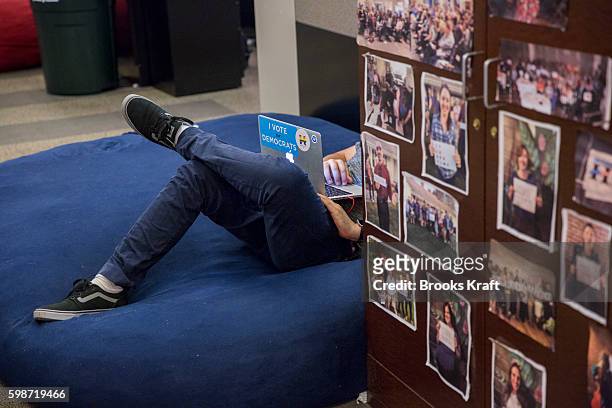 The campaign headquarters for Democratic presidential candidate Hillary Clinton, June 28, 2016 in Brooklyn, NY
