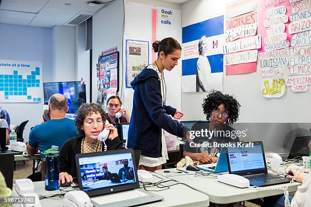 The campaign headquarters for Democratic presidential candidate Hillary Clinton, June 28, 2016 in Brooklyn, NY