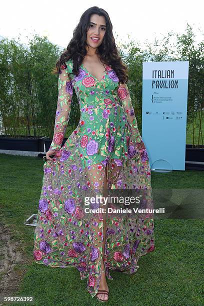 Loredana Violeta Salanta attends the Hollywood Foreign Press Association Cocktail during the 73rd Venice Film Festival on September 2, 2016 in...