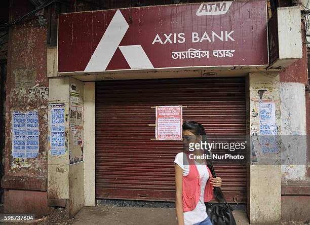 Bank ATM Closed in Central Kolkata,The Left-affiliated central trade unions have called for a nationwide strike on September 2, 2016 to protest...