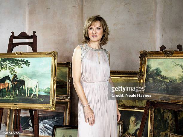 Tv presenter Fiona Bruce is photographed for the Daily Mail on July 5, 2016 in London, England.