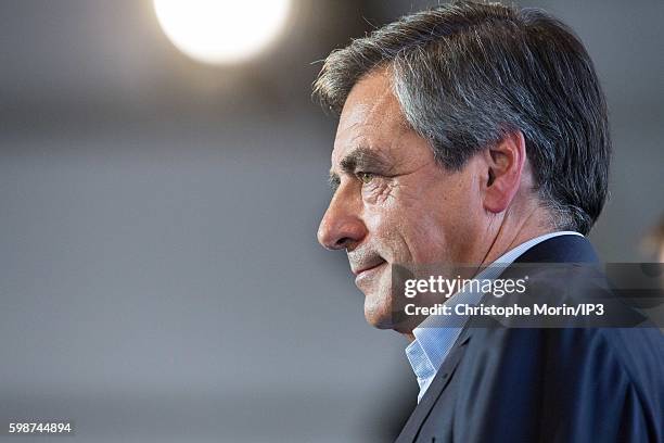 Former French Prime Minister and candidate for the Primary Election of the Right wing Les Republicains to the 2017 Presidential Election, Francois...