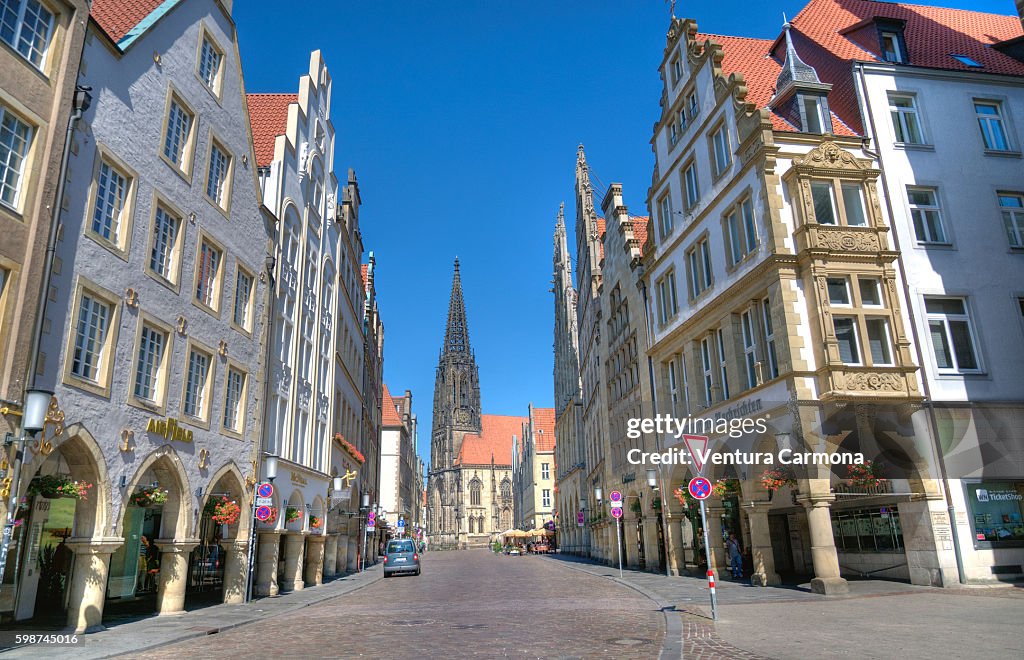 Arcades on the Prinzipalmarkt in Münster