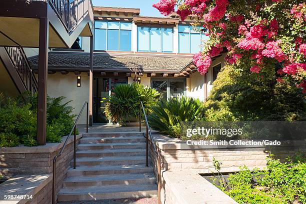 Headquarters of venture capital investment firm Andreessen Horowitz on Sand Hill Road in the Silicon Valley town of Menlo Park, California, August...