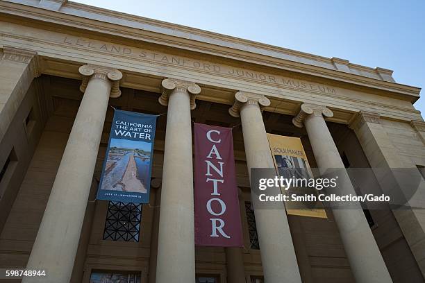 Entrance to Cantor Arts Center, formerly the Leland Stanford Junior Museum, on the campus of Stanford University in the Silicon Valley town of Palo...