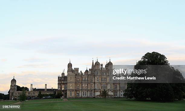 General view of Burghley House during The Land Rover Burghley Horse Trials 2016 on September 2, 2015 in Stamford, England.