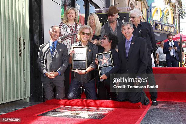 Musicians Dave Stewart, Daryl Hall, John Oates music executive Jerry Greenberg, politician Mitch O'Farrell and CEO of the Hollywood Chamber of...