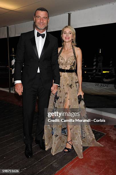 Liev Schreiber and Naomi Watts attend the "Franca: Chaos And Creation' Premiere - 73rd Venice Film Festival during the 73rd Venice Film Festival at...