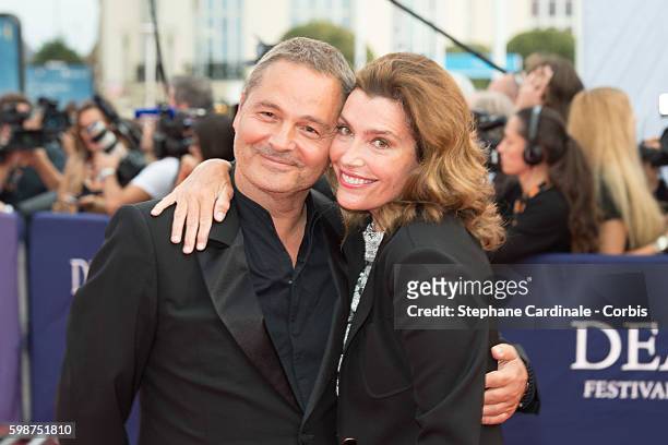 Bruno Barde and Daphne Roulier attend the Opening Ceremony of the 42nd Deauville American Film Festival, on September 2, 2016 in Deauville, France.