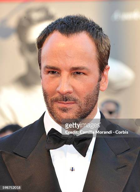 Tom Ford attends "Nocturnal Animals' Premiere during the 73rd Venice Film Festival at on September 2, 2016 in Venice, Italy.