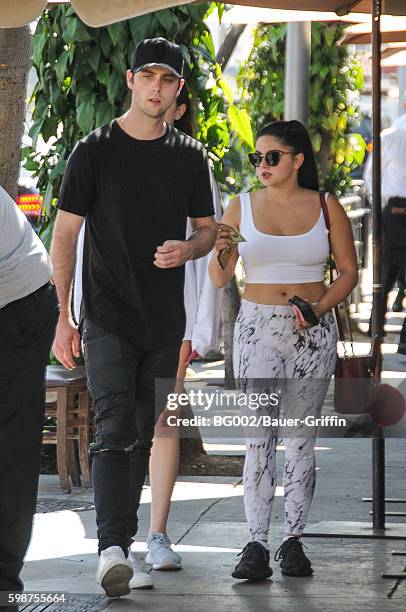 Ariel Winter is seen with her boyfriend Sterling Beaumon on September 02, 2016 in Los Angeles, California.