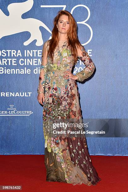 Grace Gummer attends the premiere of 'Franca: Chaos And Creation' during the 73rd Venice Film Festival at Sala Giardino on September 2, 2016 in...